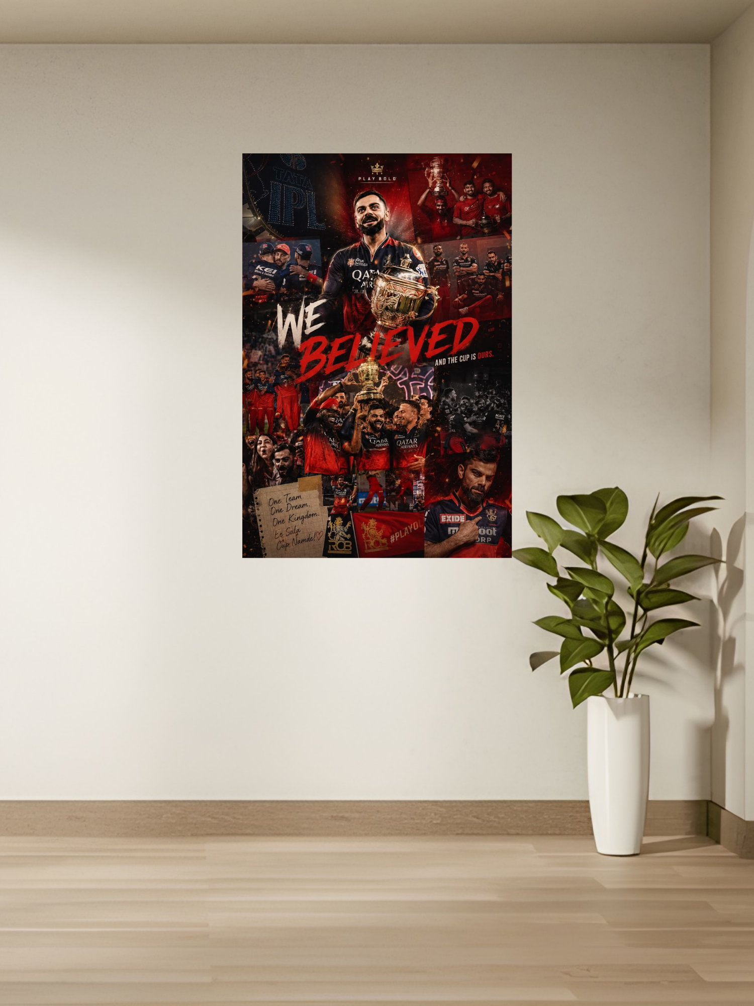 RCB Cricket Team Poster
