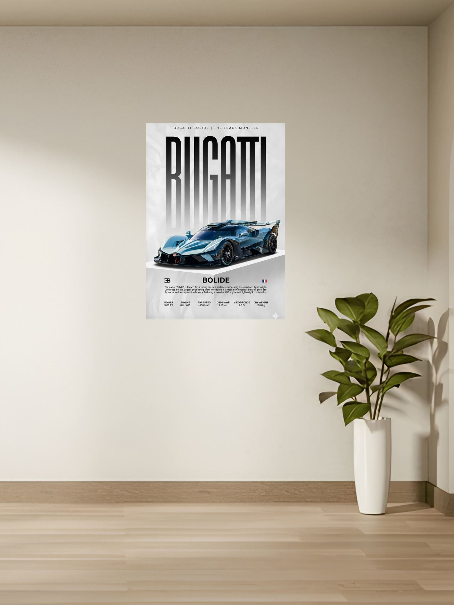 Bugatti Bolide Poster