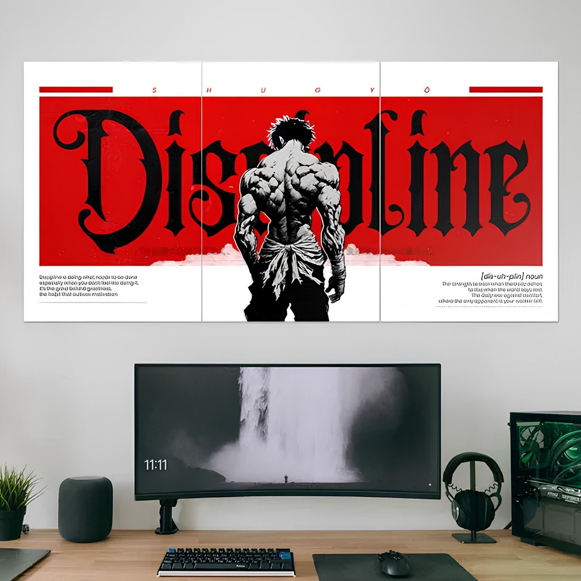 Discipline 3-Split Poster