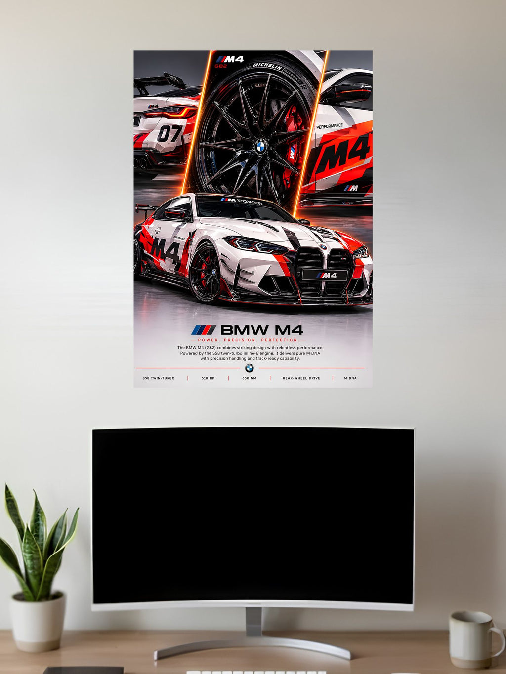 BMW M4 Poster