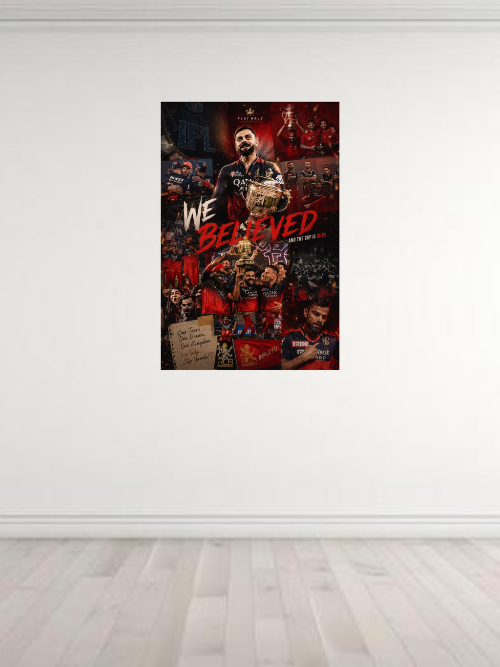 RCB Cricket Team Poster