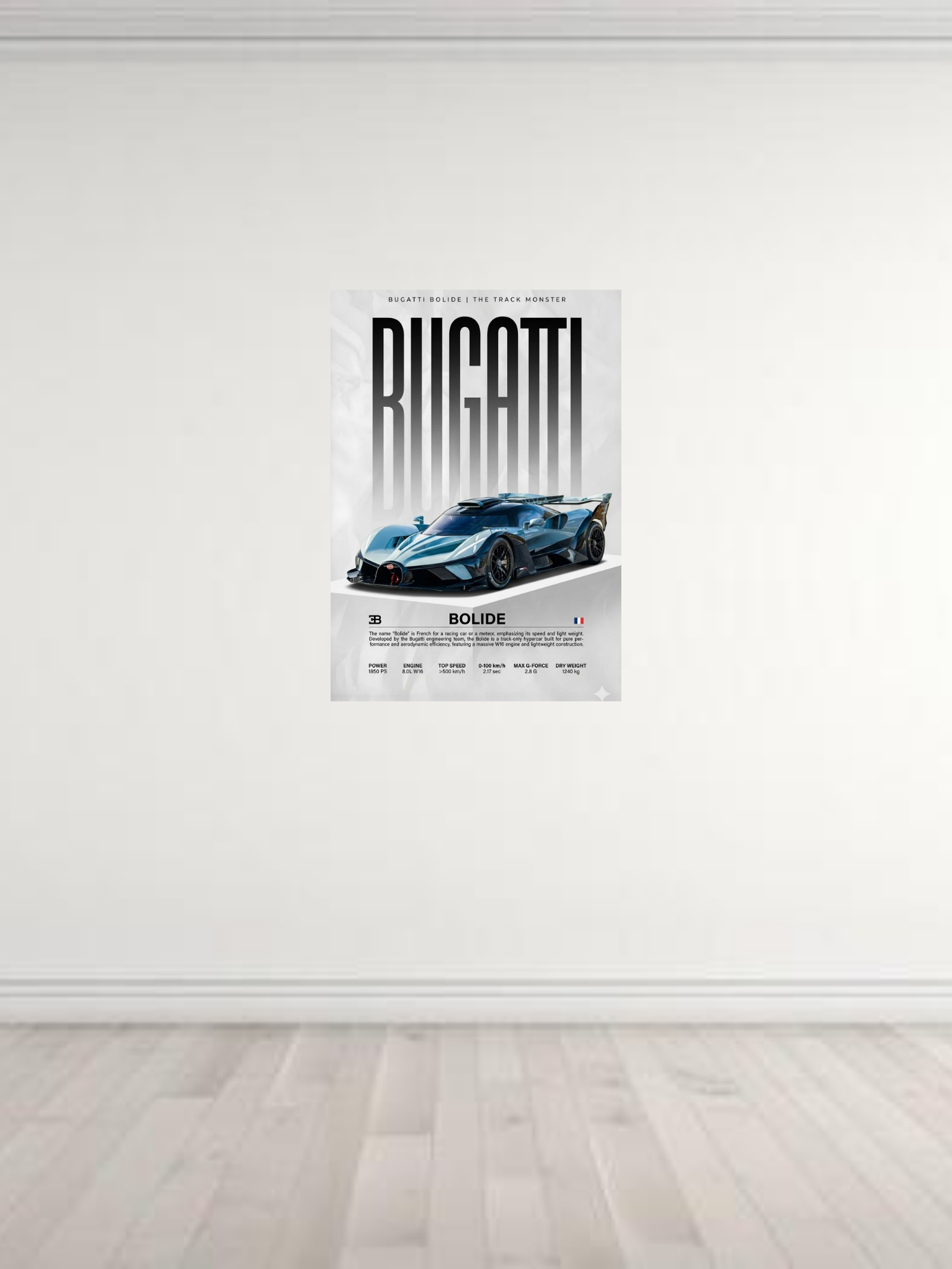 Bugatti Bolide Poster