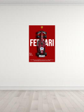 Ferrari F1 Car Poster