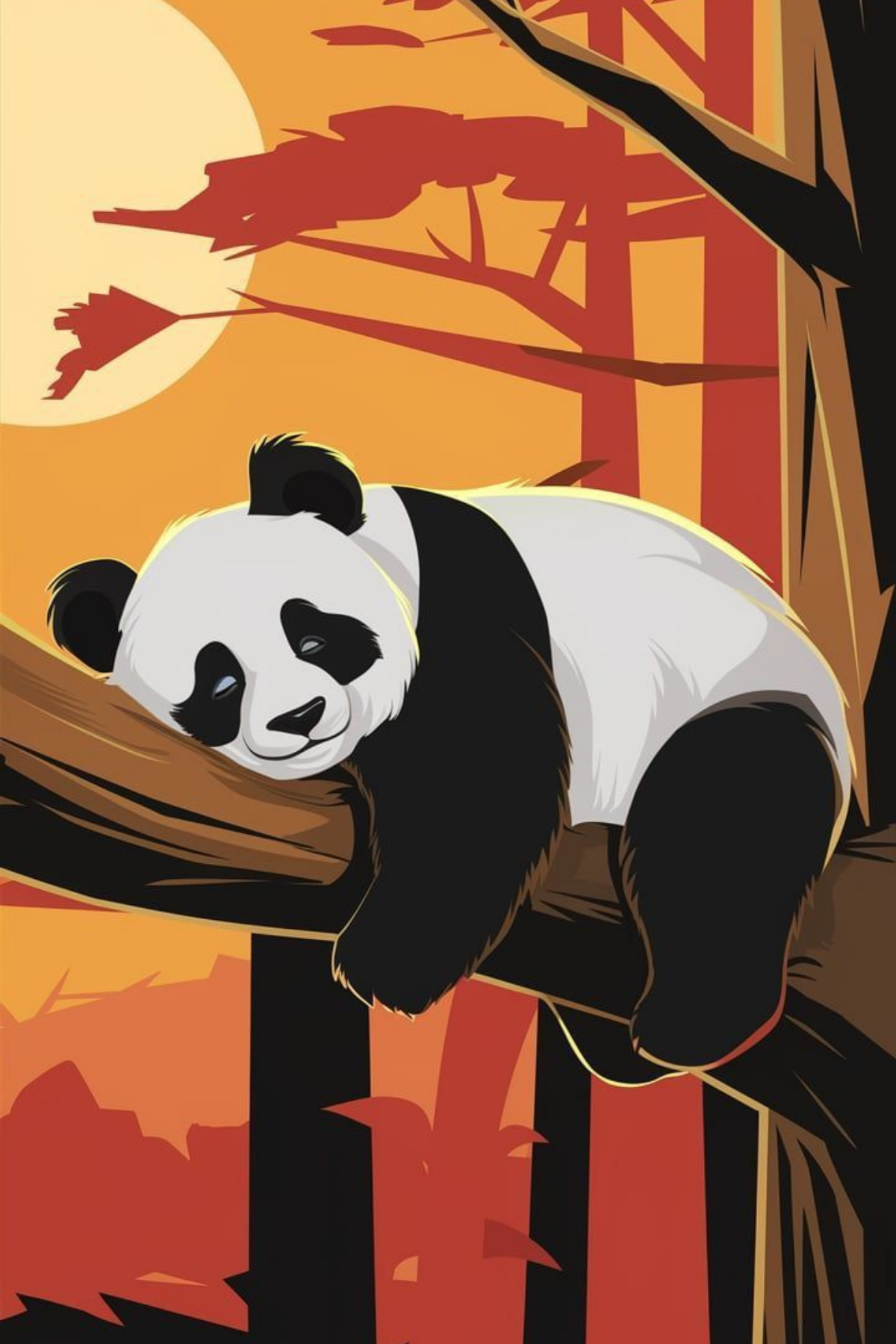 Panda Nature Poster