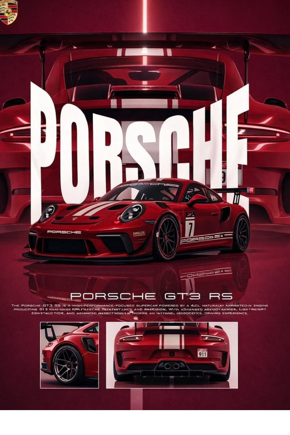 Porsche 911 GT3 RS Poster