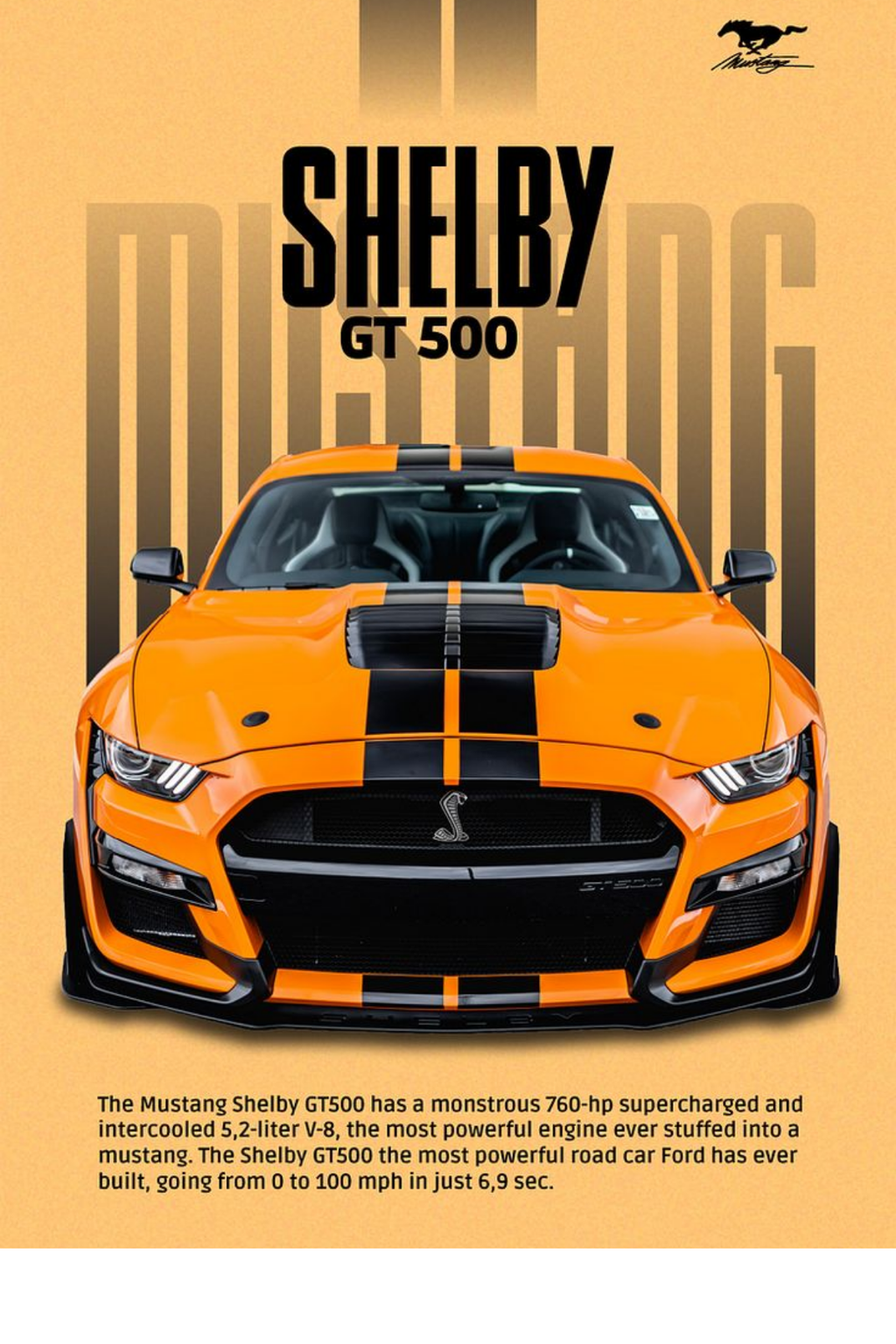 Ford Mustang Shelby GT500 Poster