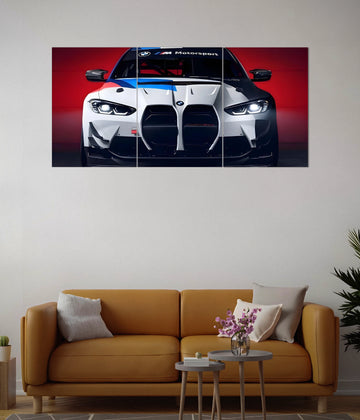 BMW M Motorsport Car Split Wall Poster