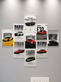 Cars Poster Set of 9 – A6