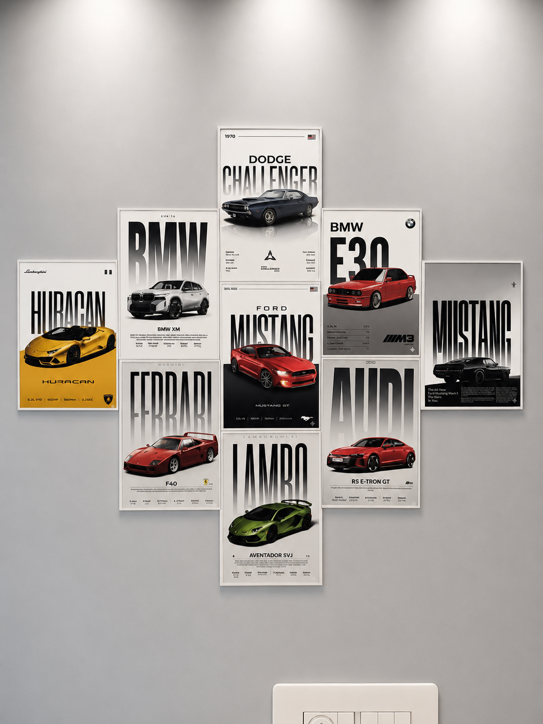 Cars Poster Set of 9 – A6