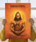 Lord Hanuman Meditation Wall Poster