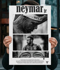 Neymar Jr Focus Fire Football Legacy Poster