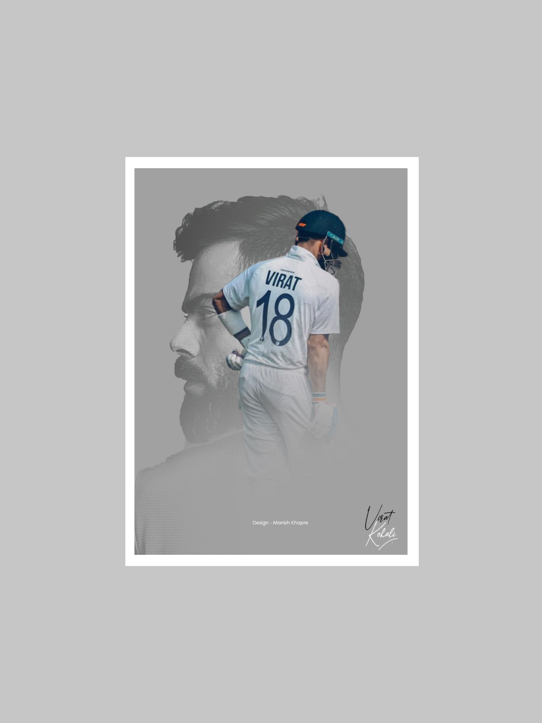 Virat Kohli Cricket Poster