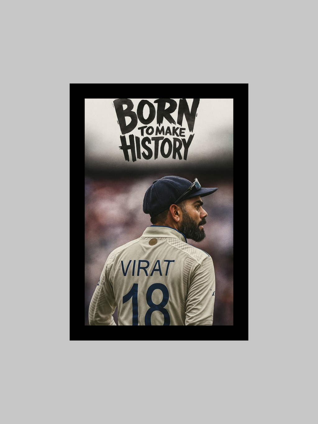 Virat Kohli Batting Stance Cricket Poster