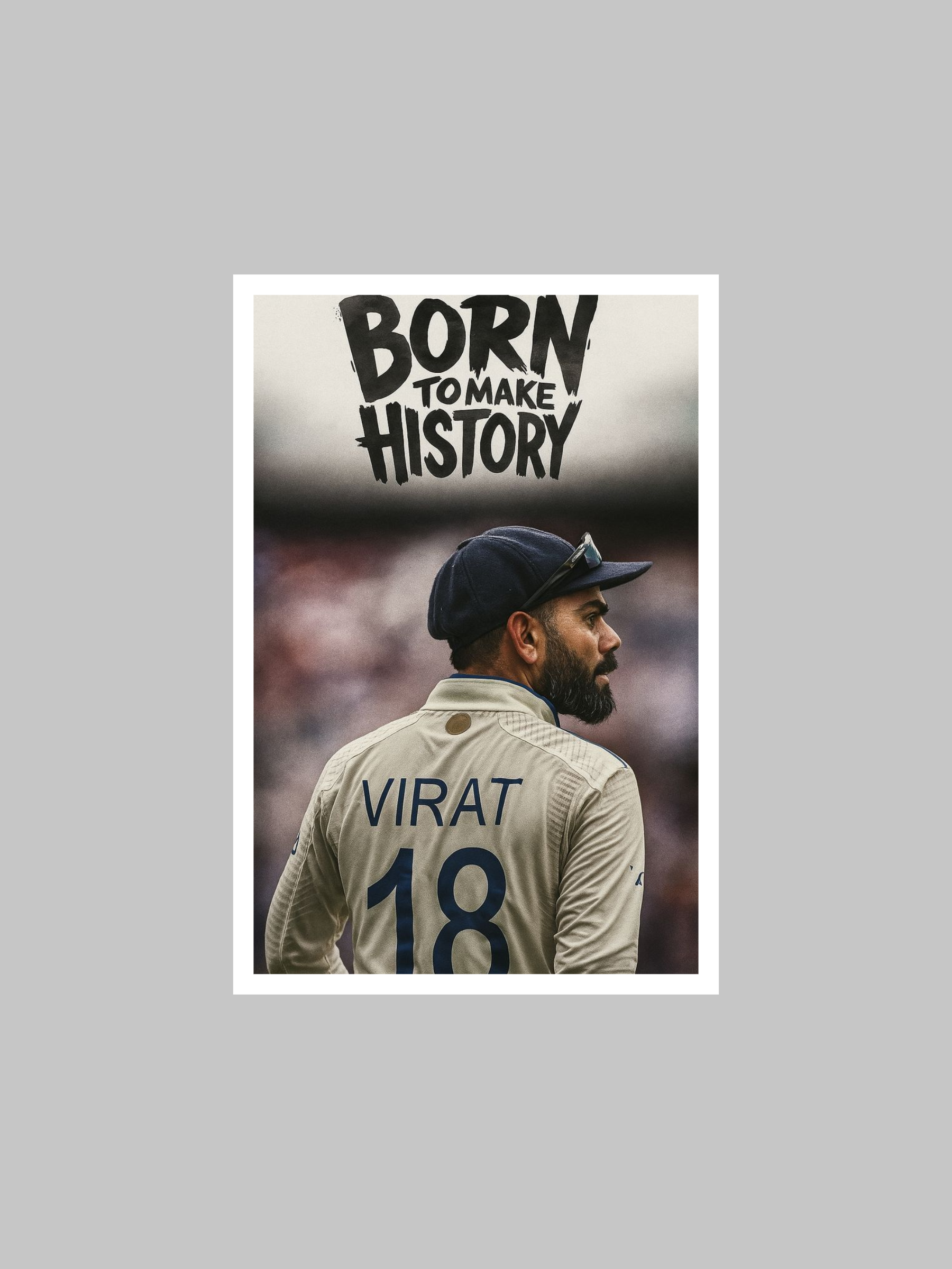 Virat Kohli Batting Stance Cricket Poster